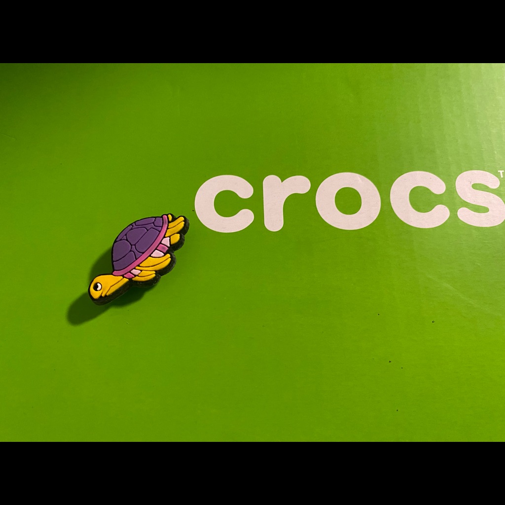Turtle Croc Charm Purple